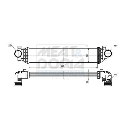 995448 MEAT & DORIA Intercooler 