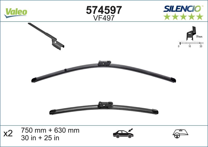 574597 VALEO Spazzola tergi 