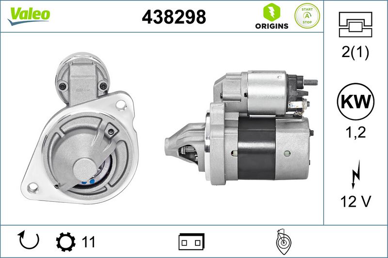 438298 VALEO Motorino d'avviamento 