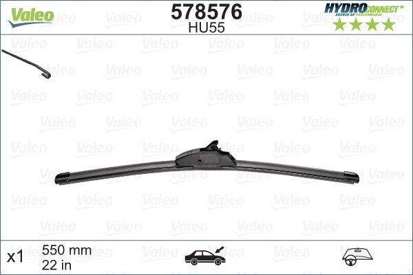 578576 VALEO Spazzola tergi 