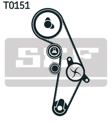 VKMA01918 SKF Kit cinghie dentate 