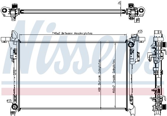 630792 NISSENS Raffreddamento / Radiatore, Raffreddamento motore