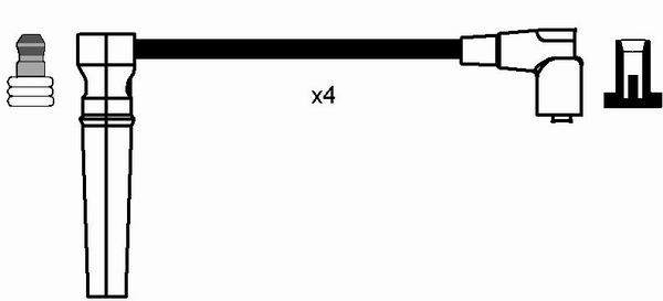 8276 NGK Kit cavi accensione 