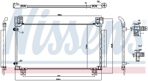 941277 NISSENS Condensatore, climatizzatore 