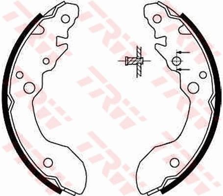 GS8671 TRW Kit ganasce freno 
