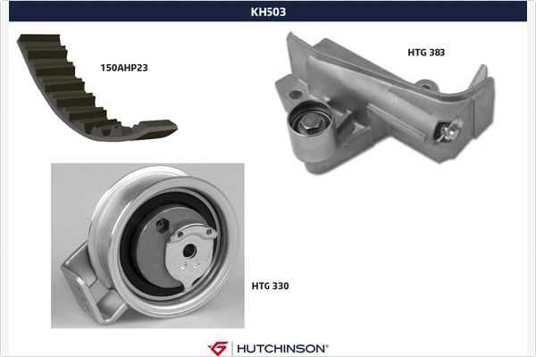 KH503 HUTCHINSON Kit cinghie dentate 