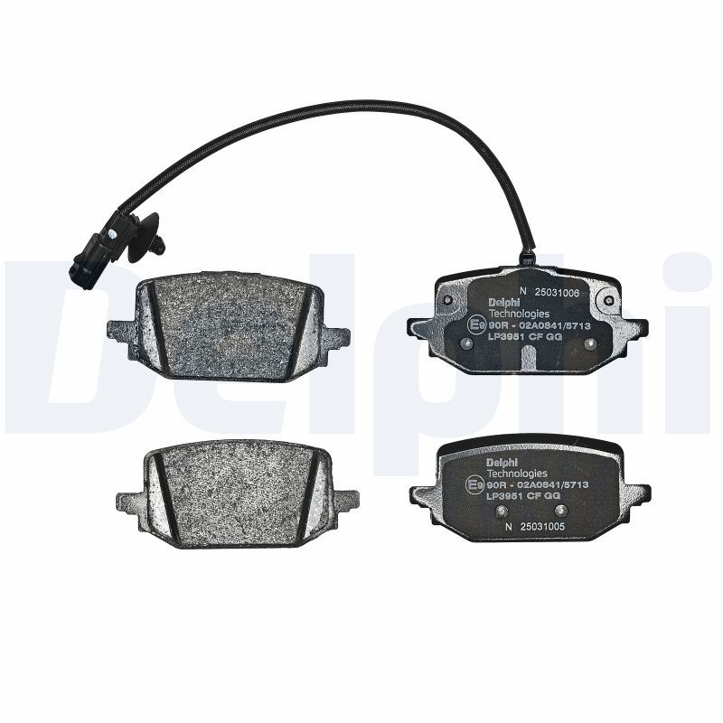 LP3951 DELPHI Kit pastiglie freno, Freno a disco 