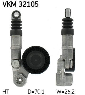 VKM 32105 SKF Tendicinghia, Cinghia Poly-V 