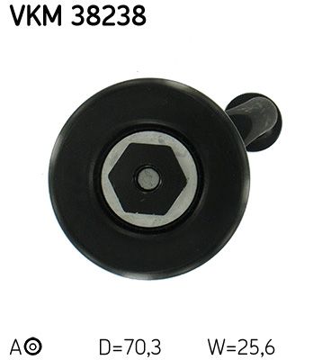 VKM 38238 SKF Tendicinghia, Cinghia Poly-V 