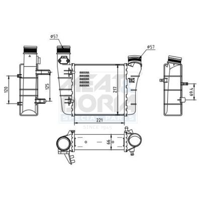 995223 MEAT & DORIA Intercooler 