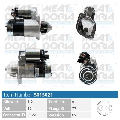 5015021 MEAT & DORIA Motorino d'avviamento 