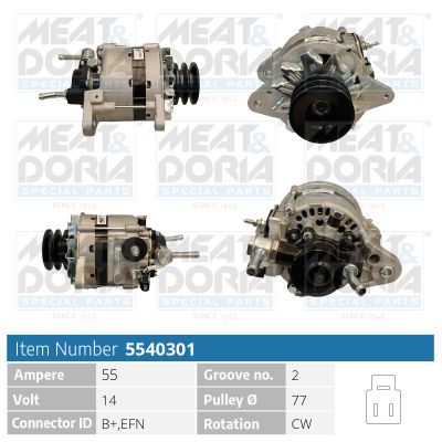 5540301 MEAT & DORIA Alternatore 