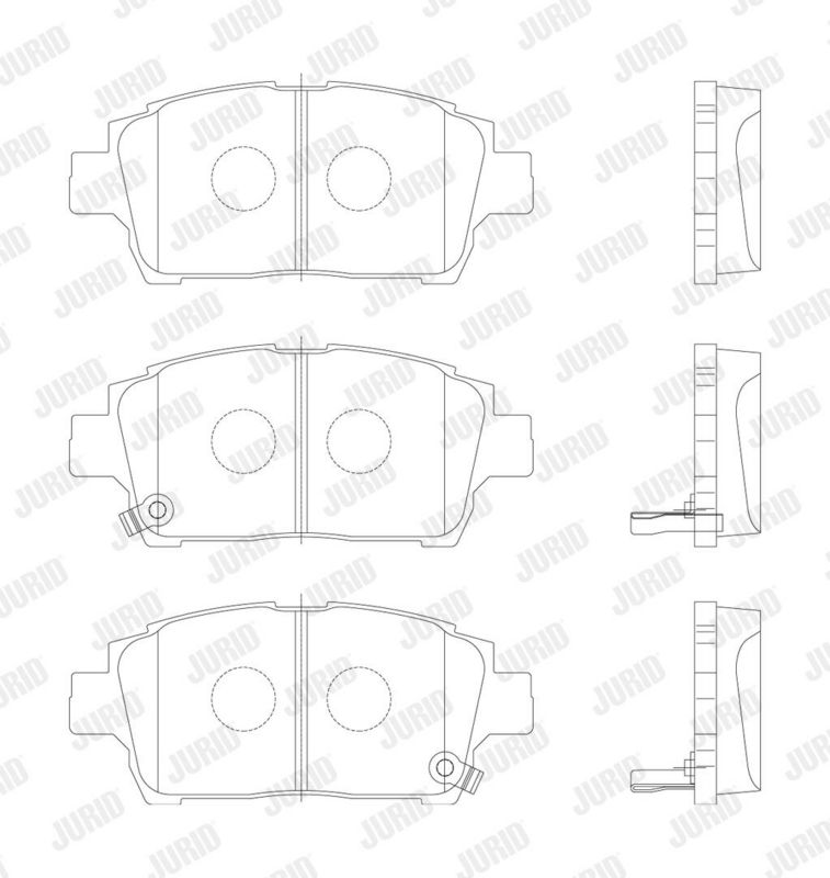 572405J JURID Kit pastiglie freno, Freno a disco 