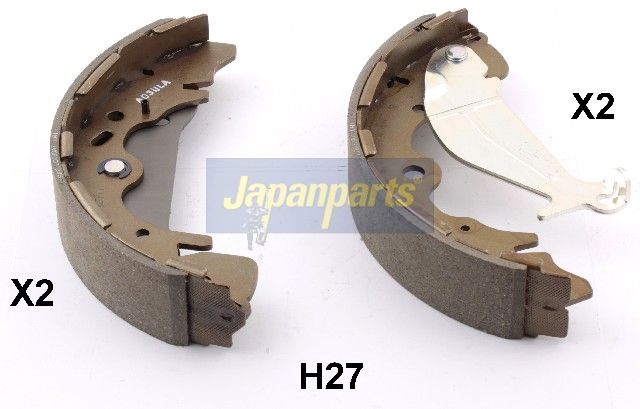 GF-H27AF JAPANPARTS Kit ganasce freno 