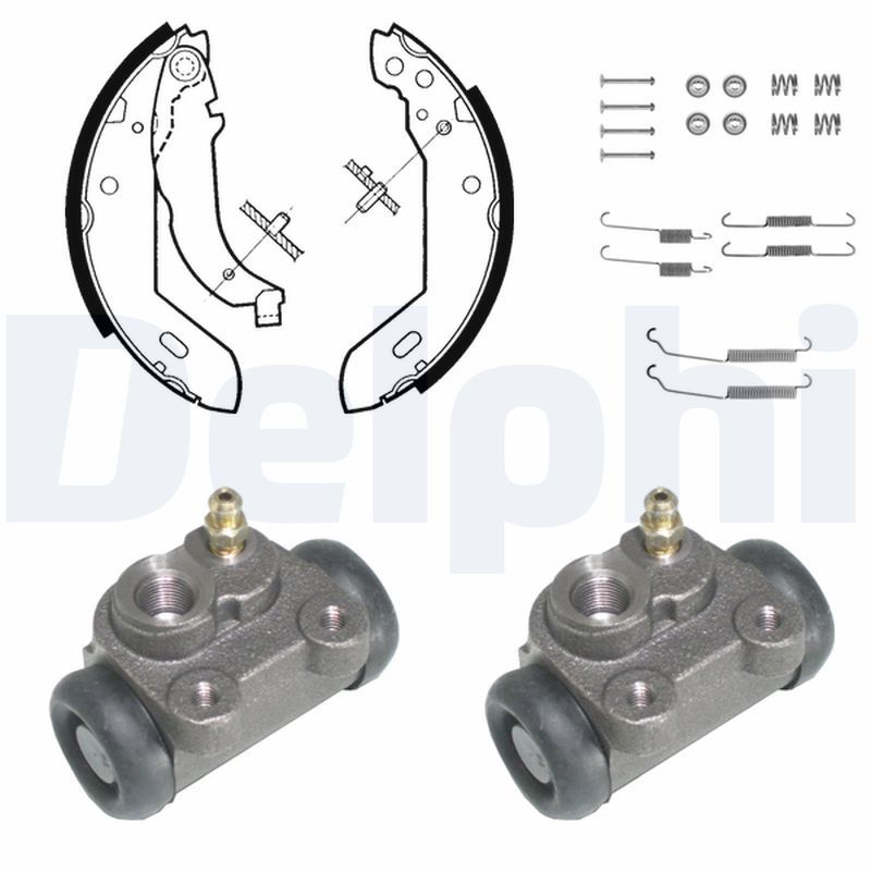 KP837 DELPHI Kit ganasce freno 