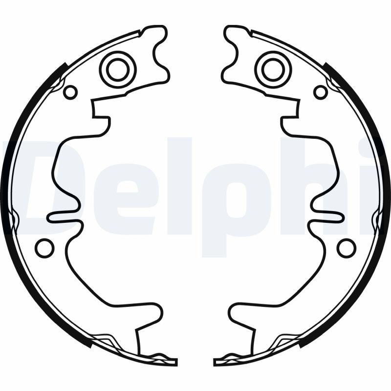 LS1974 DELPHI Kit ganasce freno Kit ganasce, Freno stazionamento 