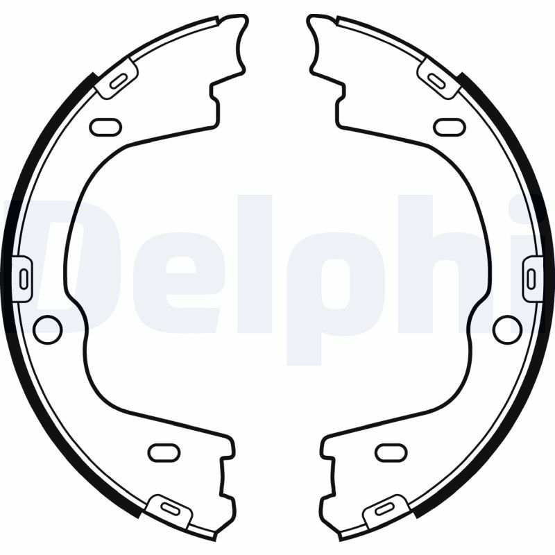 LS2086 DELPHI Kit ganasce, Freno stazionamento 