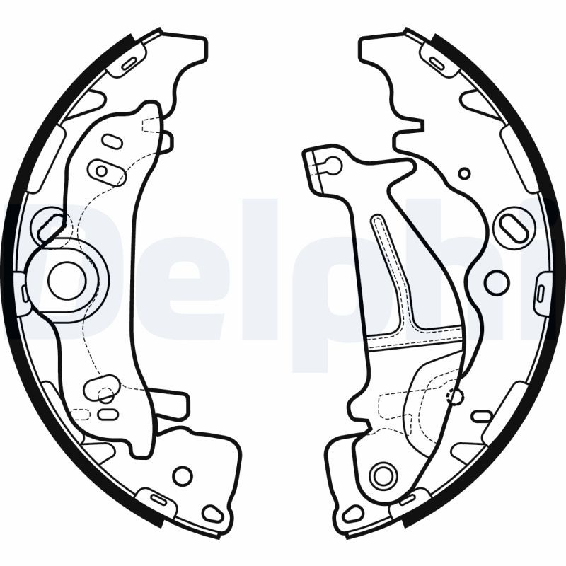 LS2138 DELPHI Kit ganasce freno 