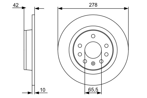 0986479515 BOSCH Disco freno 