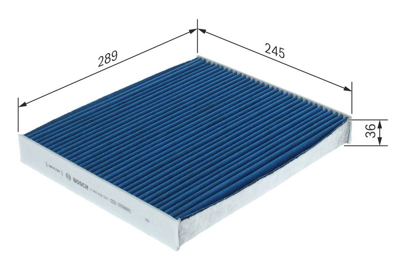 0986628593 BOSCH Filtro, Aria abitacolo 