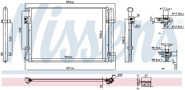 941161 NISSENS Condensatore, climatizzatore 