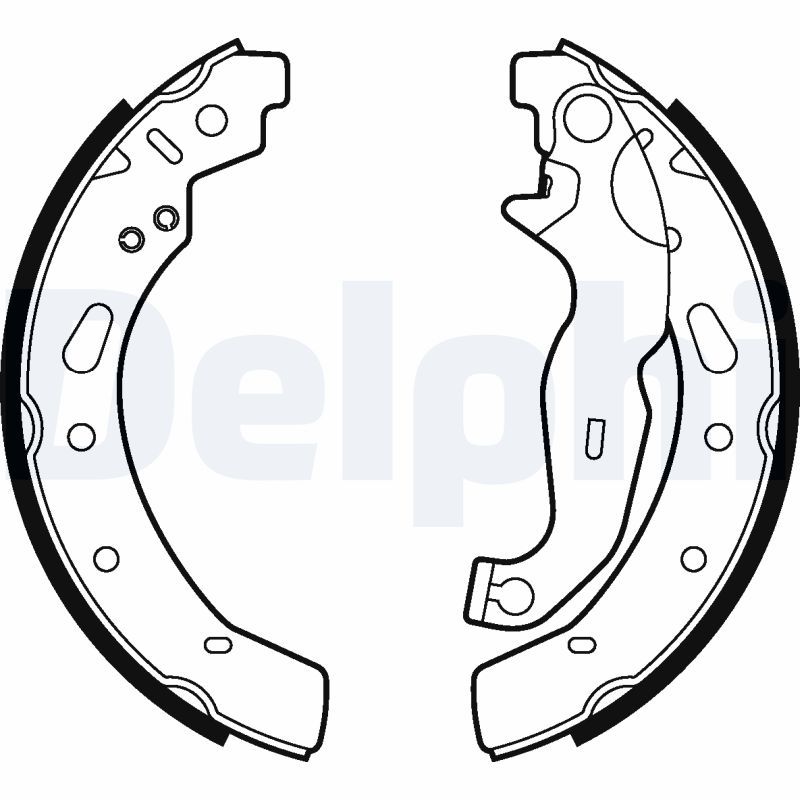 LS2028 DELPHI Kit ganasce freno 