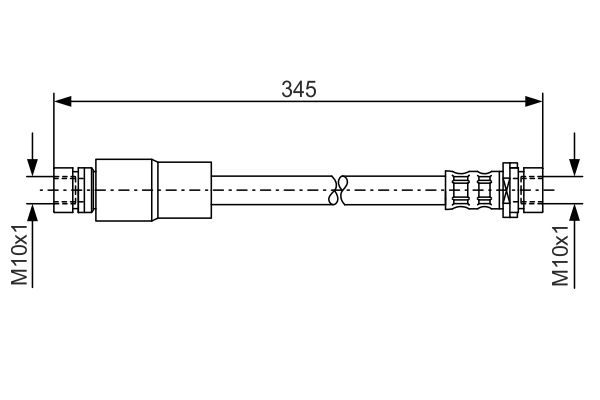 1987476058 BOSCH Flessibile del freno 