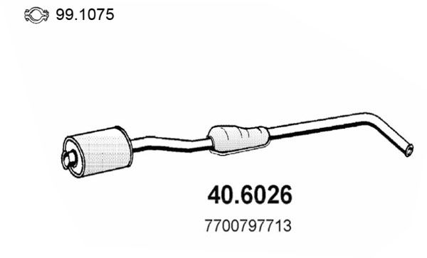 40.6026 ASSO Silenziatore centrale 