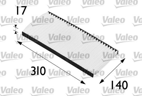 698198 VALEO Filtro, Aria abitacolo 