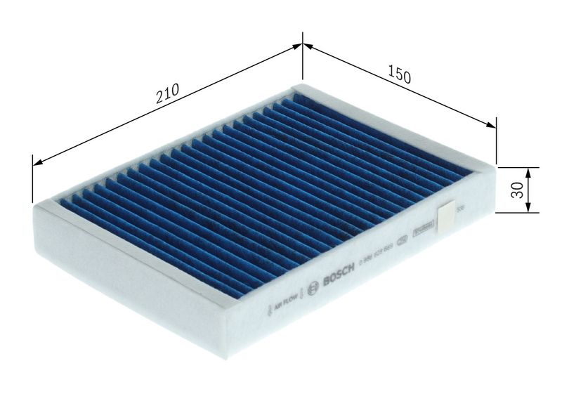 0986628669 BOSCH Filtro, Aria abitacolo 