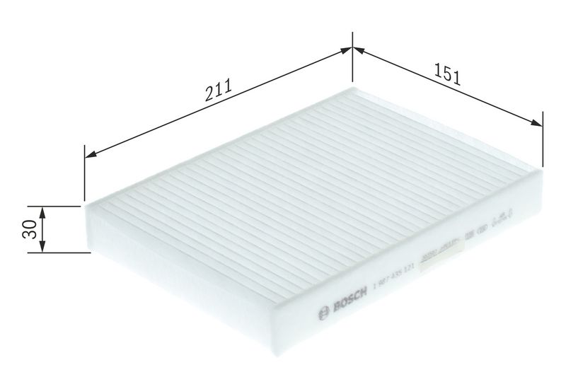 1987435121 BOSCH Filtro, Aria abitacolo 