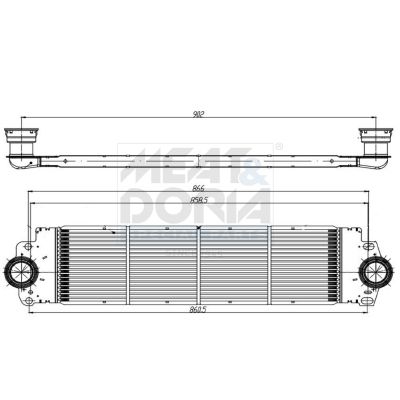 995326 MEAT & DORIA Intercooler 