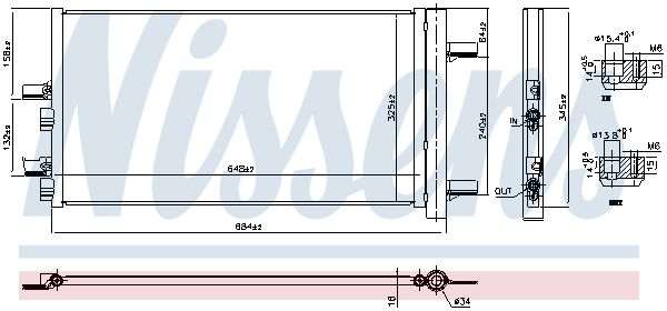 941049 NISSENS Condensatore, climatizzatore 