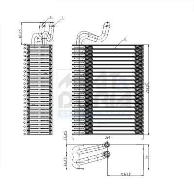 997010 MEAT & DORIA Evaporatore, climatizzatore 