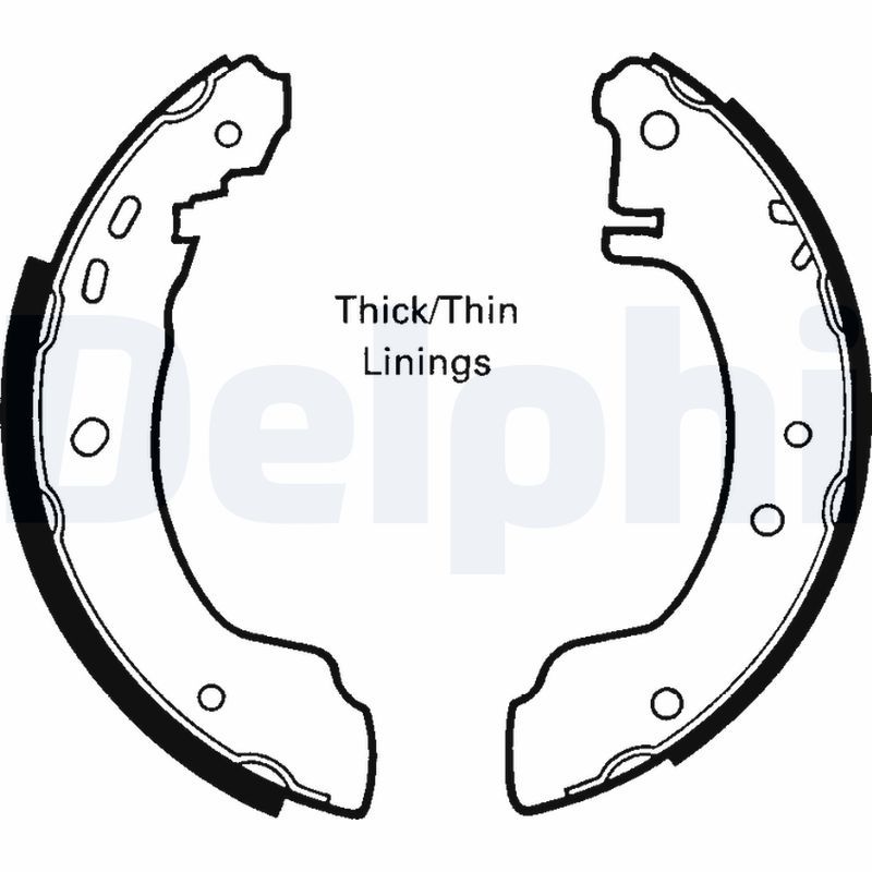 LS1620 DELPHI Kit ganasce freno 
