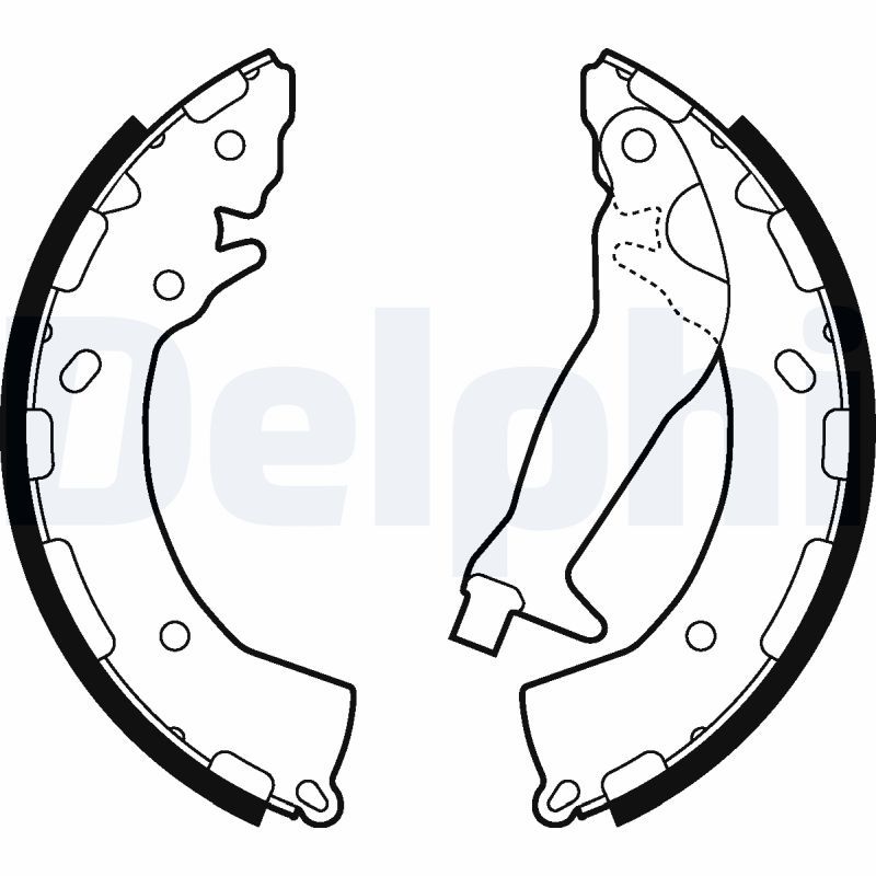LS2010 DELPHI Kit ganasce freno Kit ganasce, Freno stazionamento 