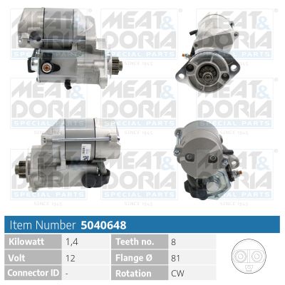 5040648 MEAT & DORIA Motorino d'avviamento 