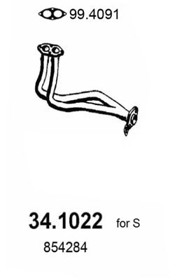 34.1022 ASSO Tubo gas scarico 