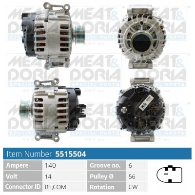 5515504 MEAT & DORIA Alternatore 