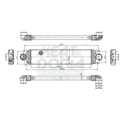 995456 MEAT & DORIA Intercooler 