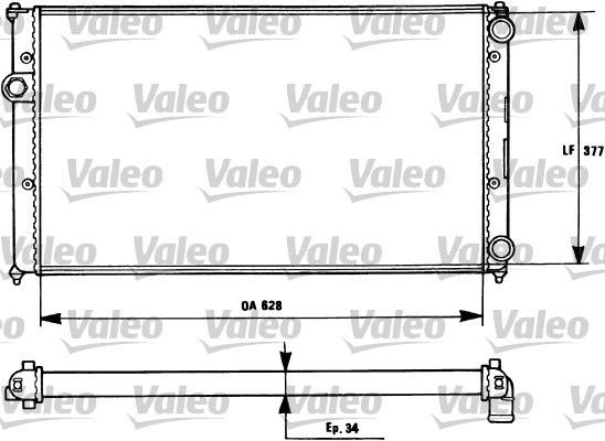 731265 VALEO Radiatore, Raffreddamento motore 