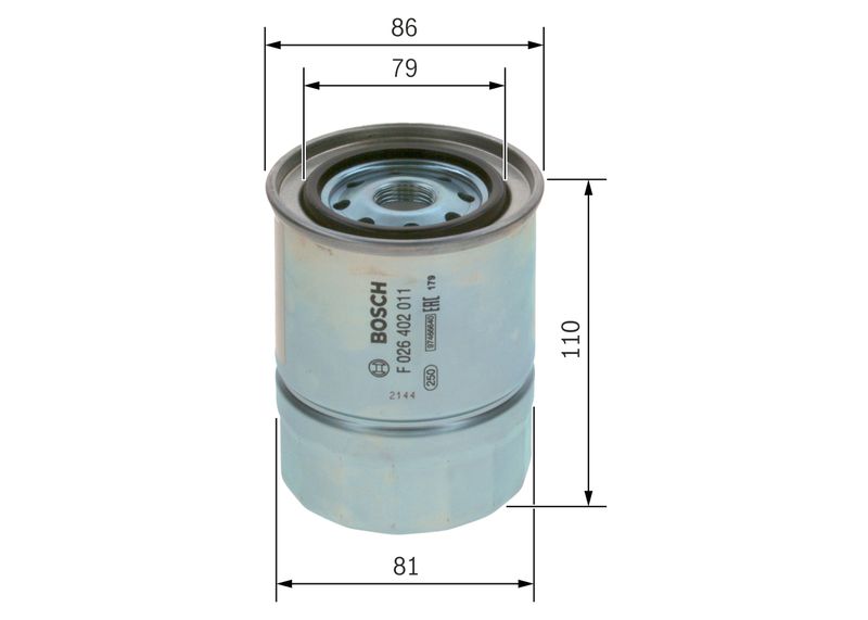 F026402011 BOSCH Filtro carburante 