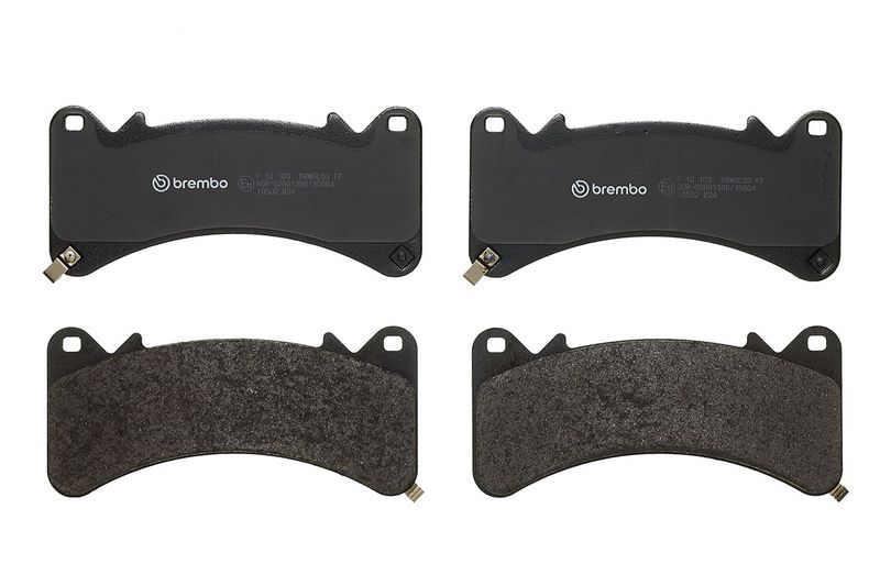 P10103 BREMBO Kit pastiglie freno, Freno a disco 