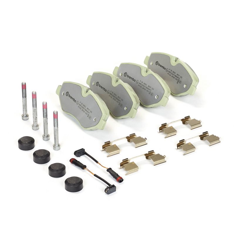 P50085G BREMBO Kit pastiglie freno, Freno a disco 
