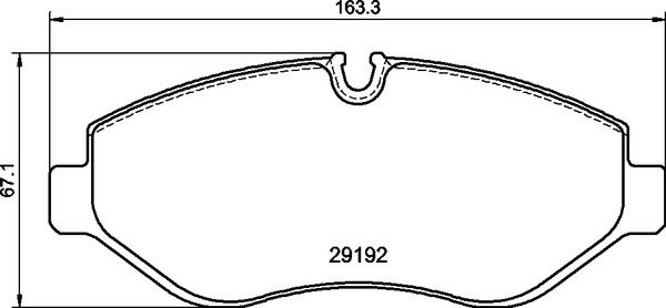 P50085G BREMBO Kit pastiglie freno, Freno a disco 