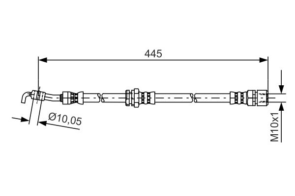 1987481386 BOSCH Flessibile del freno 