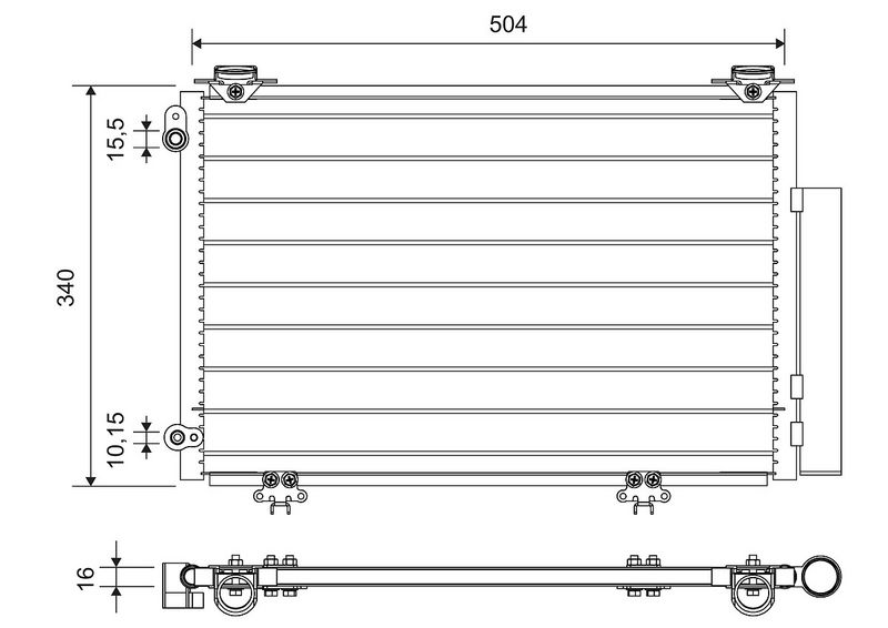 812724 VALEO Condensatore, climatizzatore 