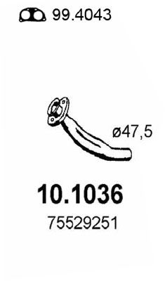 10.1036 ASSO Tubo gas scarico 