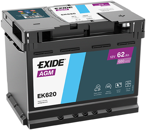 EK620 EXIDE Batteria avviamento 
