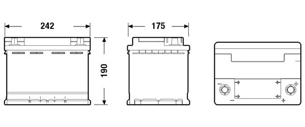 EK620 EXIDE Batteria avviamento 
